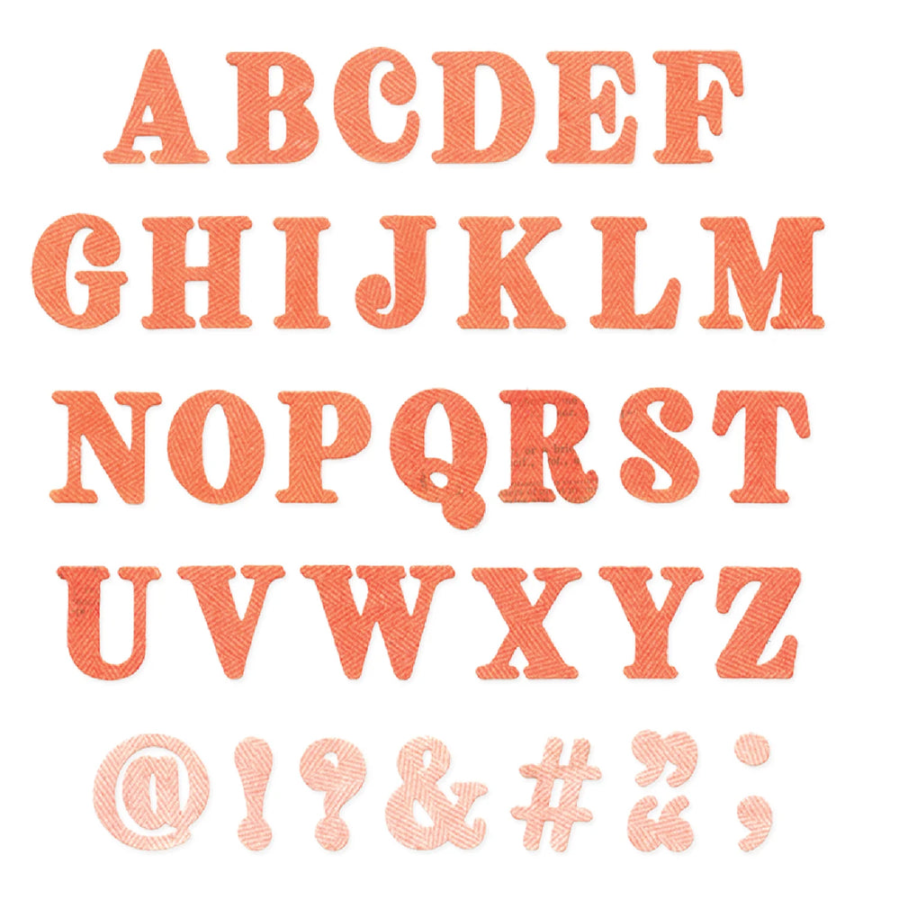 Sizzix Thinlits Die Set by 49 & Market - Lino Type Revival