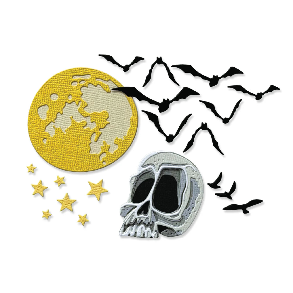 Sizzix Tim Holtz Thinlits Die - Vault Moonlight Scare
