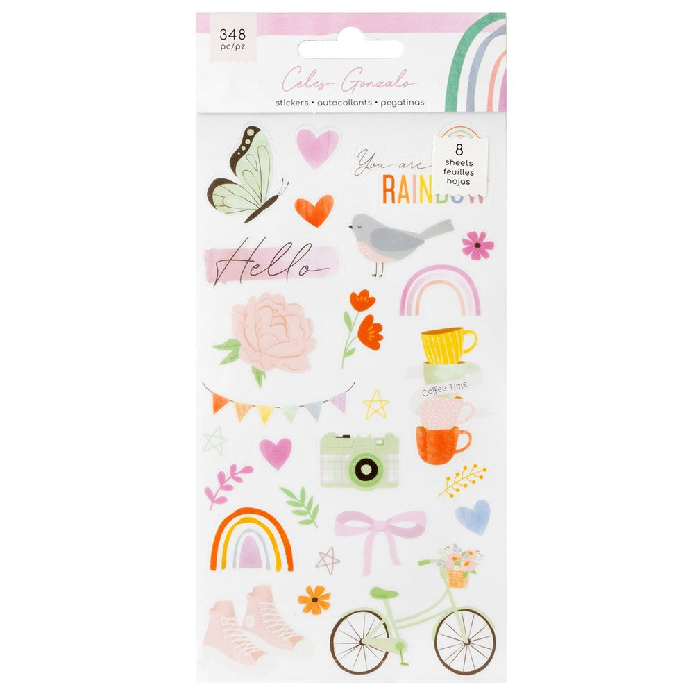 American Crafts Rainbow Avenue - Sticker Book