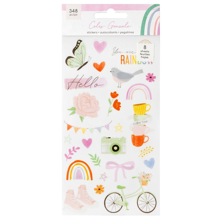 American Crafts Rainbow Avenue - Sticker Book