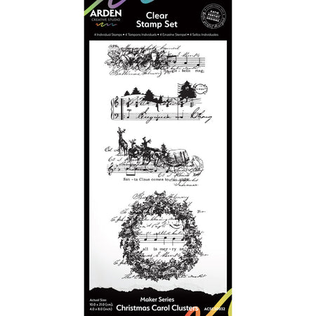 Arden Creative Studio Christmas Cheer - Christmas Carol Clusters Stamp Set
