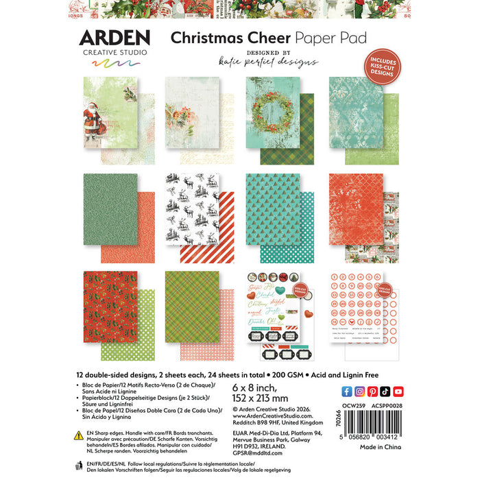 Arden Creative Studio Christmas Cheer - 6x8 Paper Pad