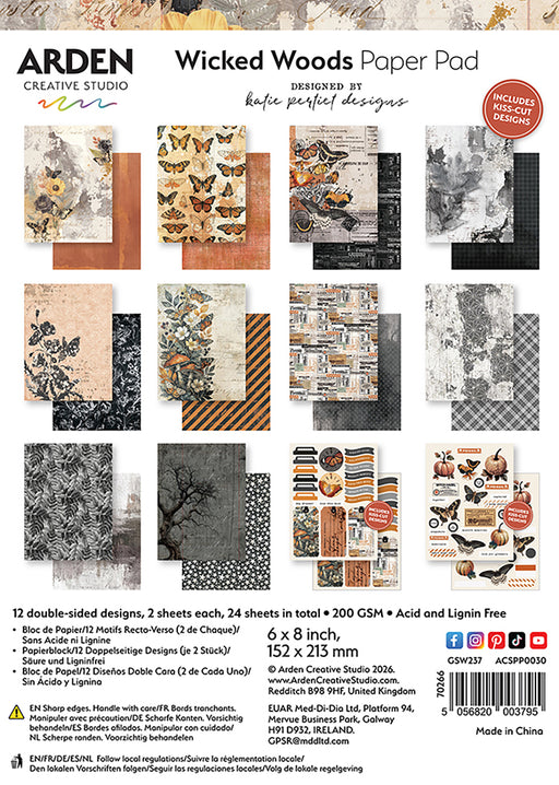 Arden Creative Studio Wicked Woods - 6x8 Paper Pad