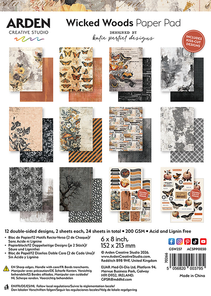 Arden Creative Studio Wicked Woods - 6x8 Paper Pad