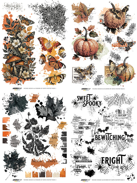 Arden Creative Studio Wicked Woods - Rub-On Transfer Set