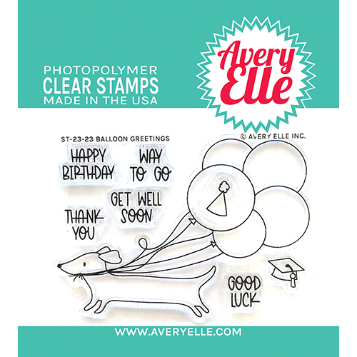 Avery Elle Clear Stamps - Balloon Greetings