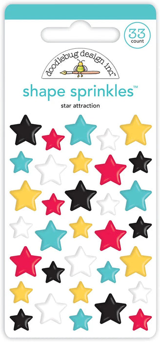 Doodlebug Design Fun At The Park - Star Attraction Shape Sprinkles