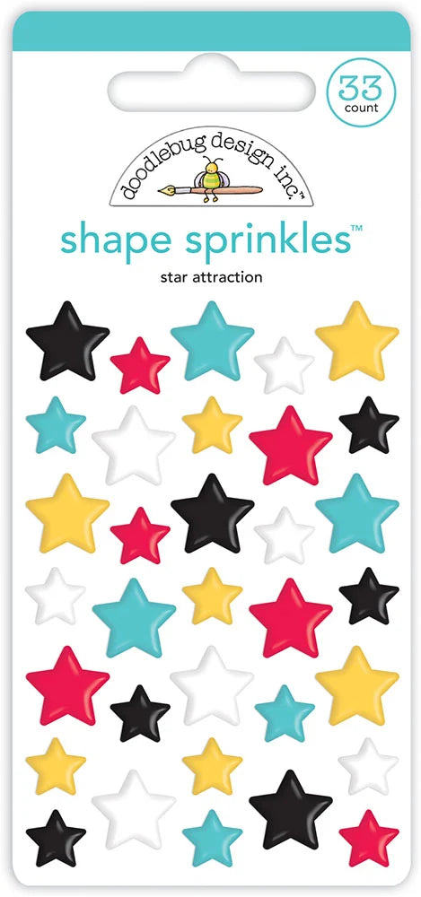 Doodlebug Design Fun At The Park - Star Attraction Shape Sprinkles