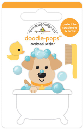 Doodlebug Design Doggone Cute - Rub-A-Dub Doodle-Pops 3D Sticker
