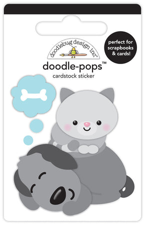 Doodlebug Design Doggone Cute - Sweet Dreams Doodle-Pops 3D Sticker