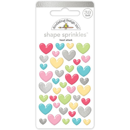 Doodlebug Design Happy Healing - Heart Attack Shape Sprinkles