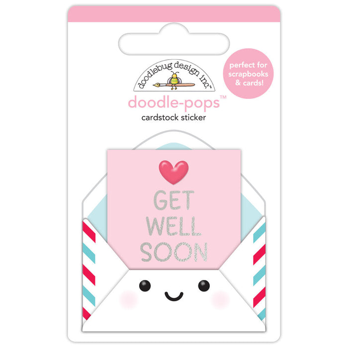 Doodlebug Design Happy Healing - Get Well Soon Doodle-Pops 3D Sticker