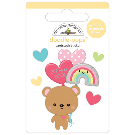 Doodlebug Design Happy Healing - Bear Hugs Doodle-Pops 3D Sticker
