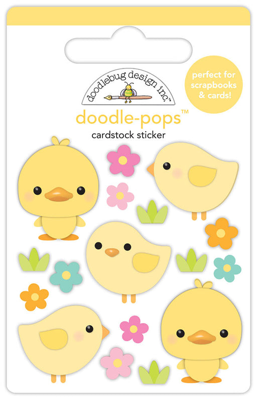 Doodlebug Design Bunny Hop - Springtime Peeps Doodle-Pops 3D Sticker