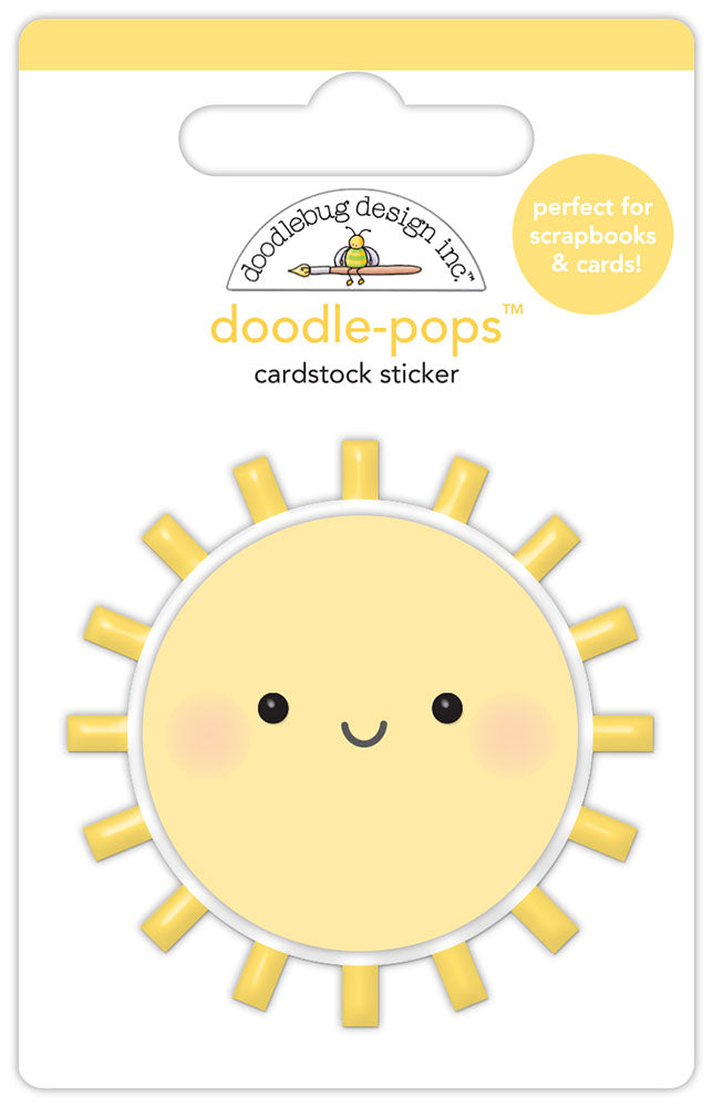 Doodlebug Design Bunny Hop - Hello Sunshine Doodle-Pops 3D Sticker