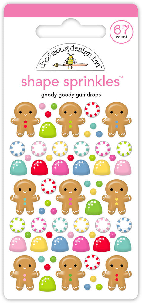 Doodlebug Design Oh What Fun! - Goody Goody Gumdrops Shape Sprinkles