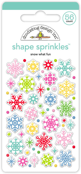 Doodlebug Design Oh What Fun! - Snow What Fun Shape Sprinkles