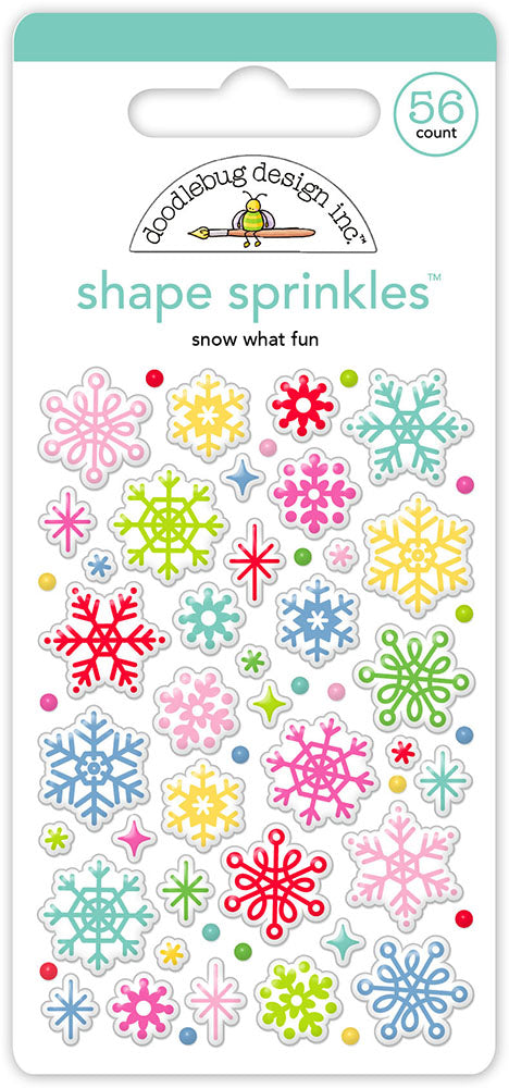 Doodlebug Design Oh What Fun! - Snow What Fun Shape Sprinkles