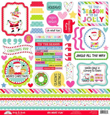 Doodlebug Design Oh What Fun! - This & That Stickers