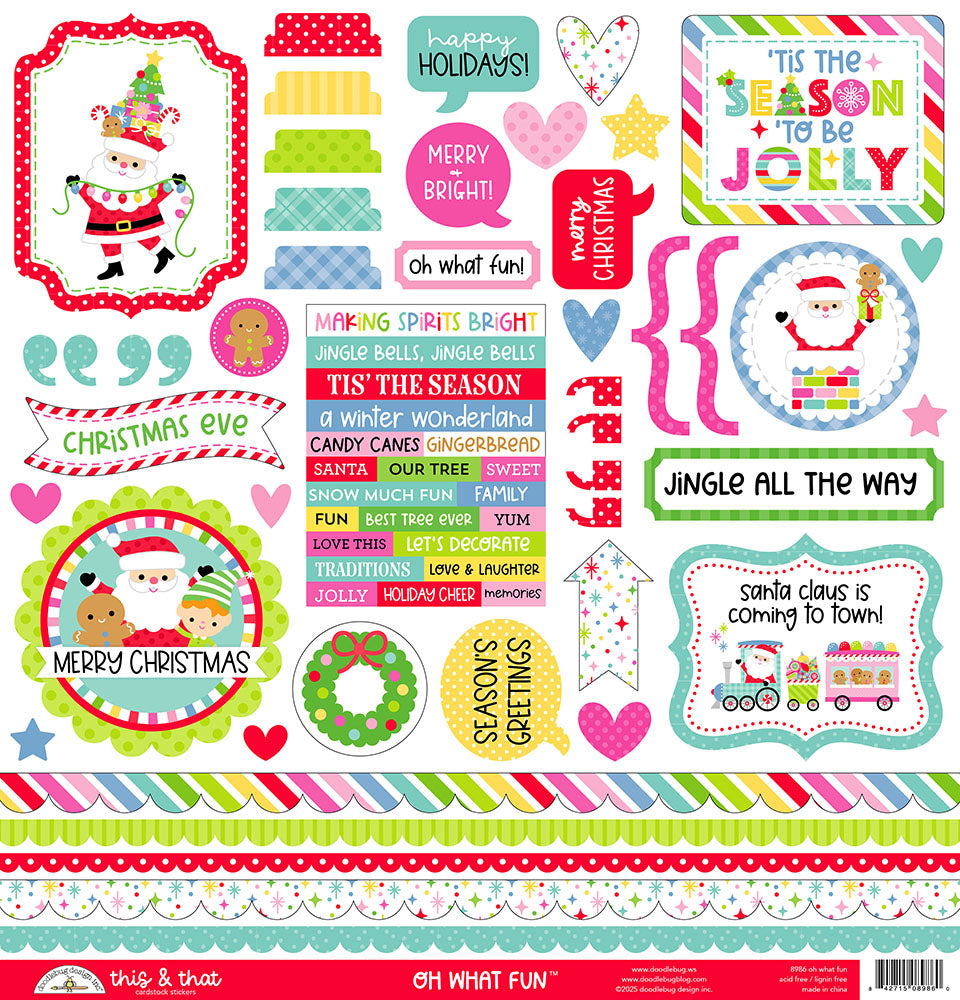Doodlebug Design Oh What Fun! - This & That Stickers