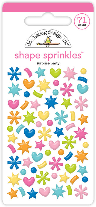 Doodlebug Design Cupcakes & Candles - Surprise Party Shape Sprinkles