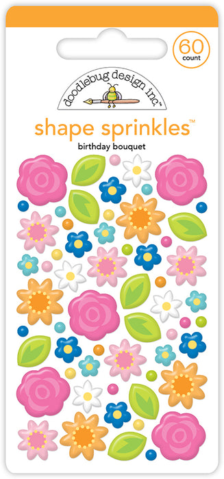 Doodlebug Design Cupcakes & Candles - Birthday Bouquet Shape Sprinkles