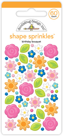 Doodlebug Design Cupcakes & Candles - Birthday Bouquet Shape Sprinkles