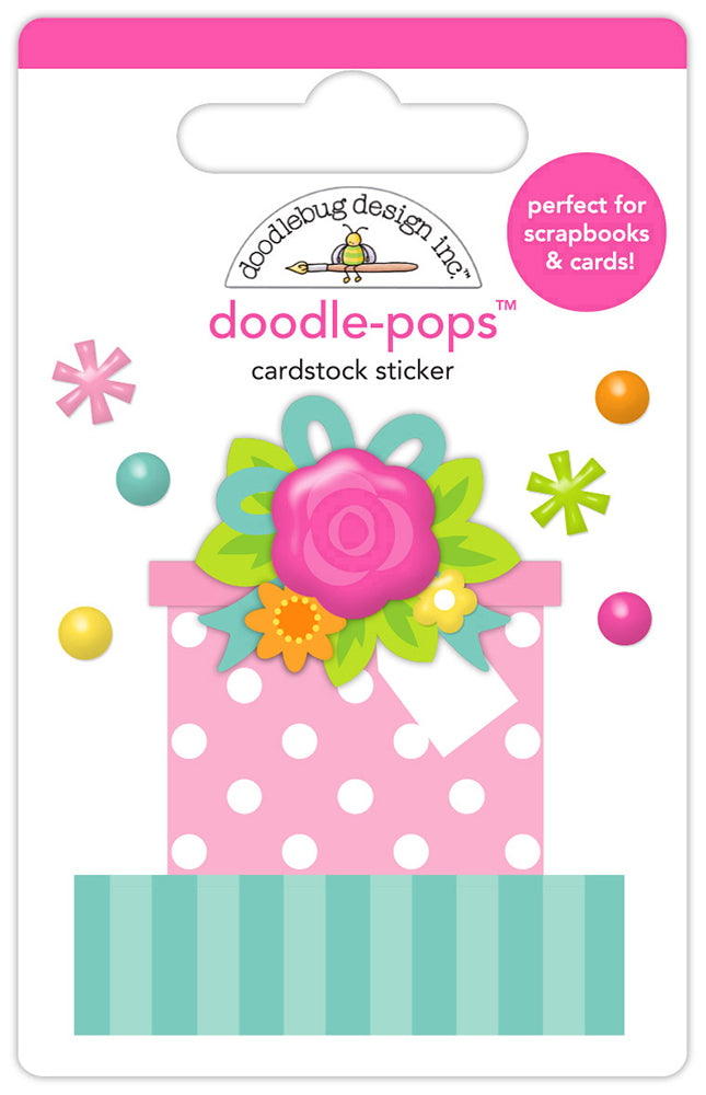 Doodlebug Design Cupcakes & Candles - Wrapped In Ribbons Doodle Pops