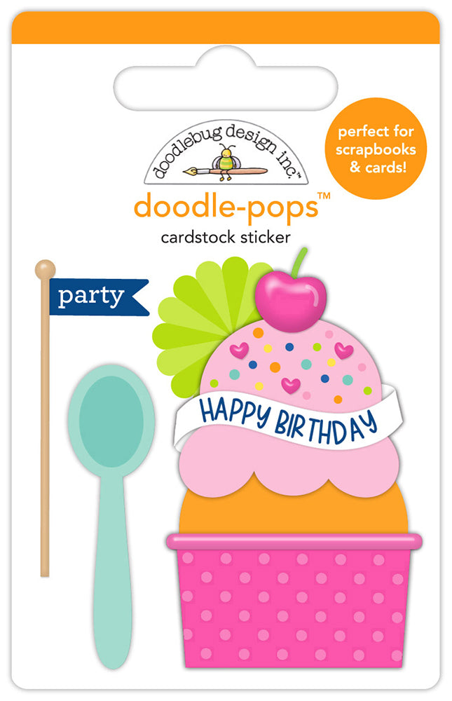 Doodlebug Design Cupcakes & Candles - Sundae Sprinkles Doodle Pops