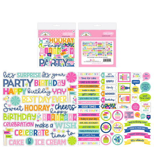 Doodlebug Design Cupcakes & Candles - Chit Chat Die Cuts