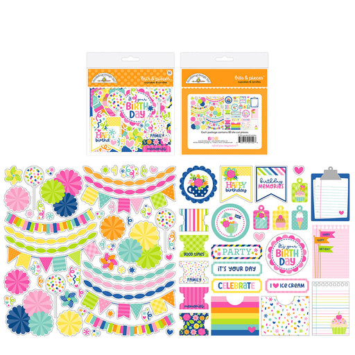 Doodlebug Design Cupcakes & Candles - Bits & Pieces Die Cuts