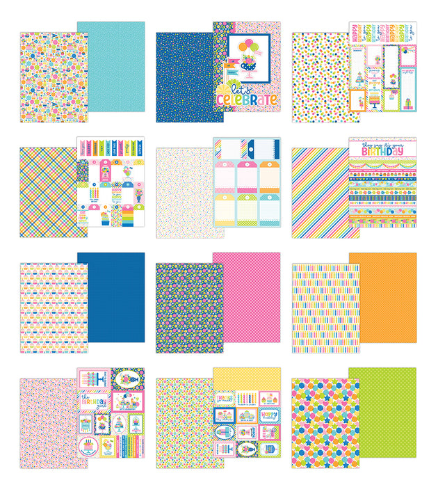 Doodlebug Design Cupcakes & Candles - 6x8 Pad