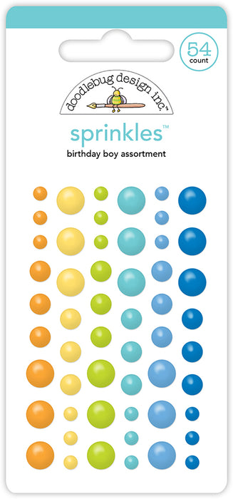 Doodlebug Design Balloons & Banners - Birthday Boy Assortment Shape Sprinkles