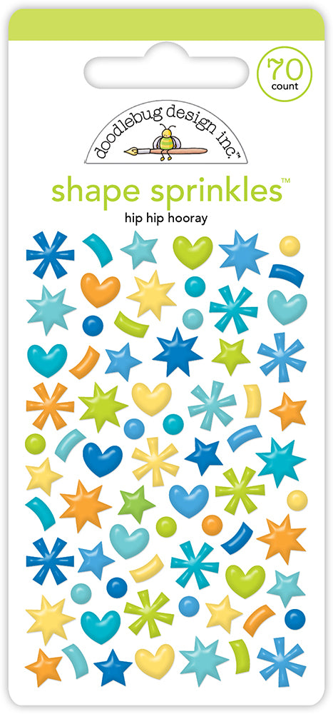 Doodlebug Design Balloons & Banners - Hip Hip Hooray Shape Sprinkles