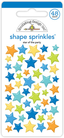 Doodlebug Design Balloons & Banners - Star Of The Party Shape Sprinkles
