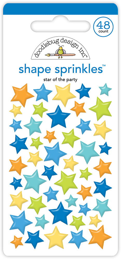 Doodlebug Design Balloons & Banners - Star Of The Party Shape Sprinkles