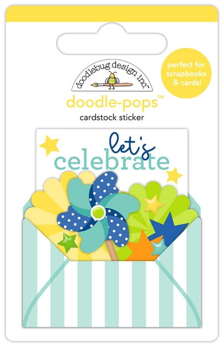 Doodlebug Design Balloons & Banners - Let's Celebrate Doodle Pops