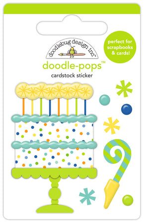 Doodlebug Design Balloons & Banners - Party Time Doodle Pops