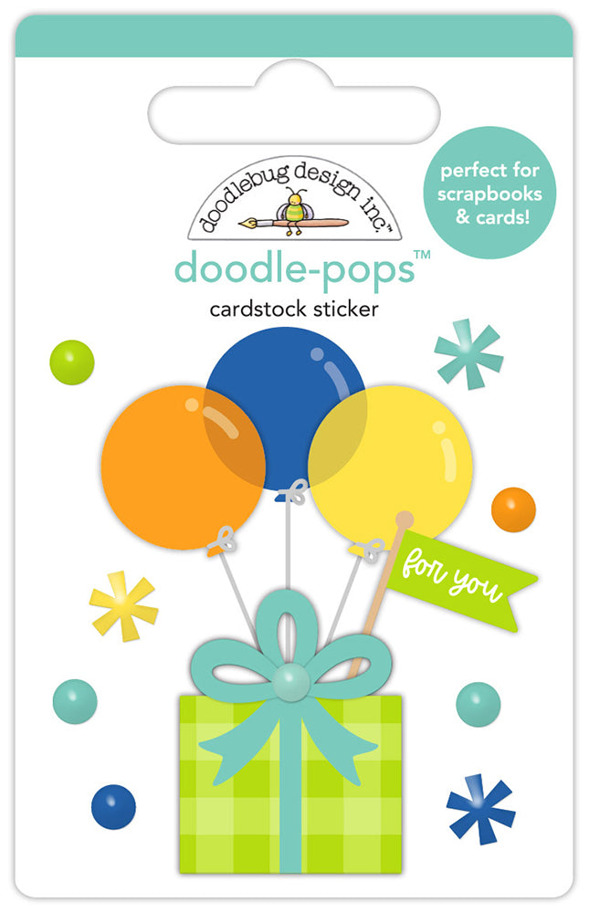 Doodlebug Design Balloons & Banners - Surprise Party Doodle Pops ...
