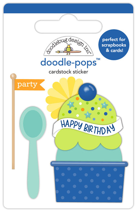 Doodlebug Design Balloons & Banners - Birthday Sundae Doodle Pops