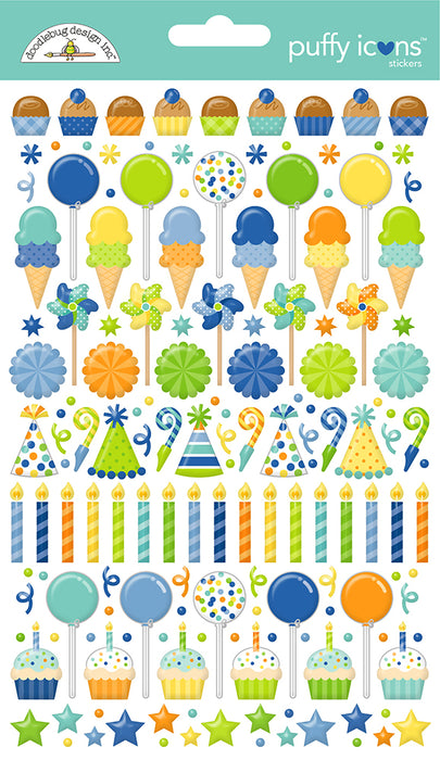 Doodlebug Design Balloons & Banners - Puffy Icons Stickers