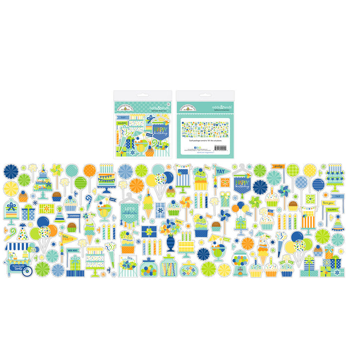 Doodlebug Design Balloons & Banners - Odds & Ends Die Cuts