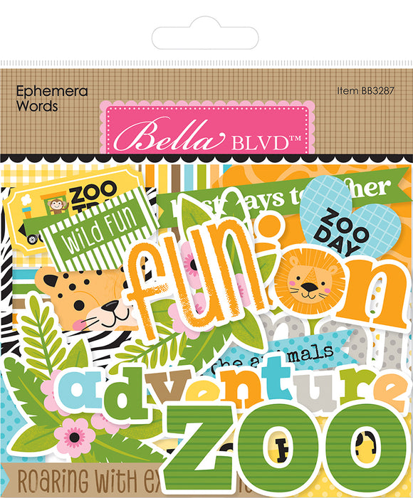 Bella Blvd Zoo Day - Ephemera Words