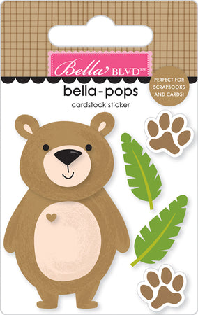 Bella Blvd Zoo Day - Happy Bear Bella-Pops 3D Sticker
