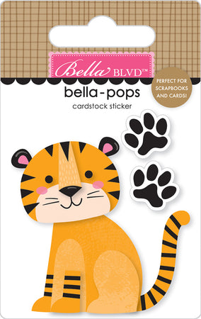 Bella Blvd Zoo Day - Tiger Tracks Bella-Pops 3D Sticker