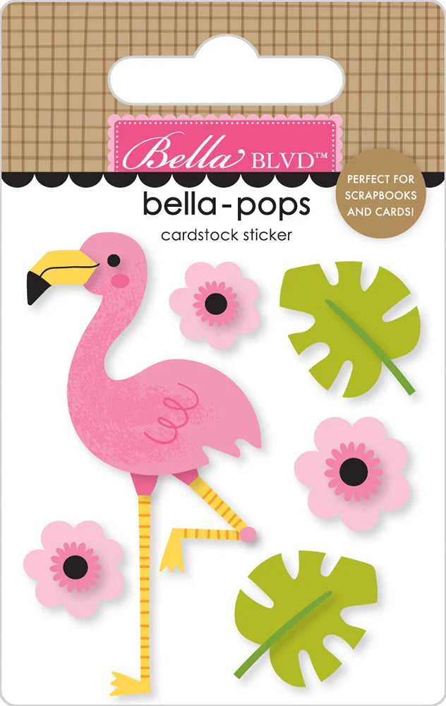 Bella Blvd Zoo Day - Flamingle Bella-Pops 3D Sticker