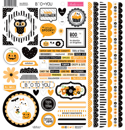 Bella Blvd Boo To You - Doohickey Cardstock Stickers