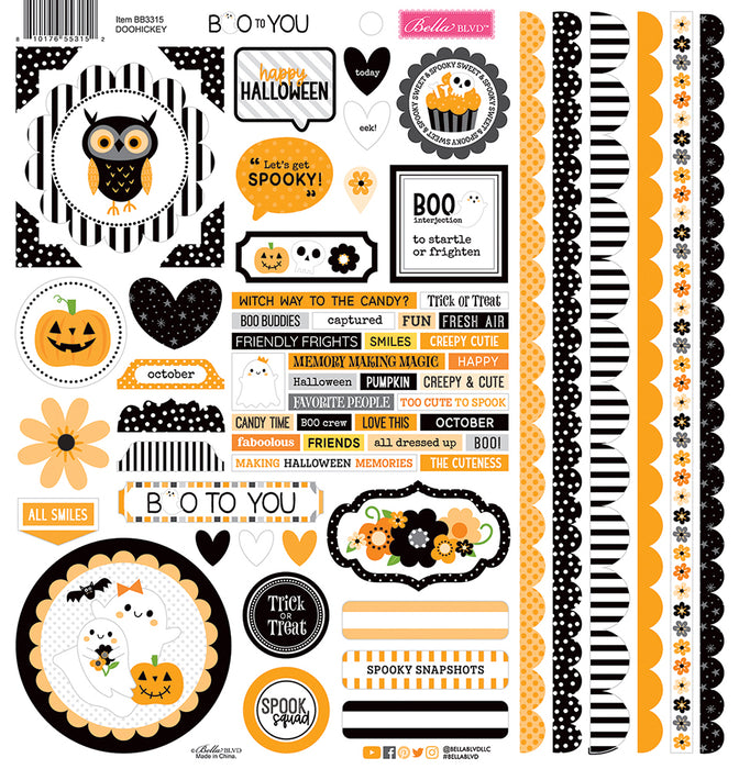 Bella Blvd Boo To You - Doohickey Cardstock Stickers