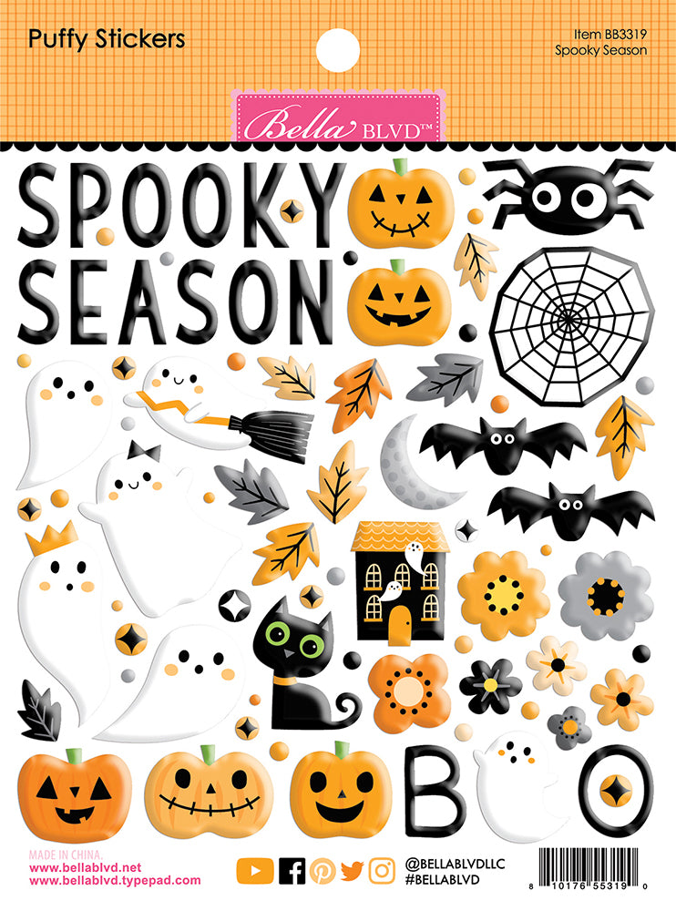 Bella Blvd Boo To You - Spooky Season Puffy Stickers