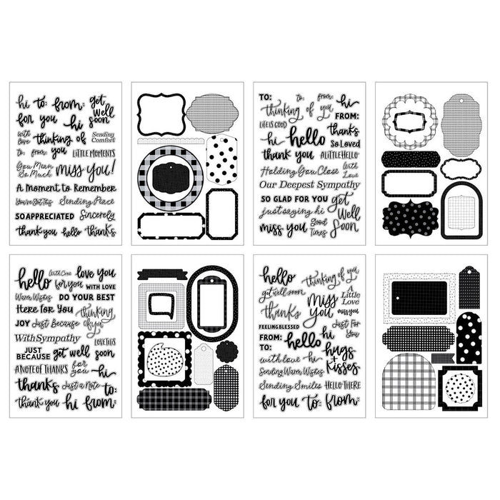 Echo Park Essentials Collection - Everyday Phrases Sticker Book
